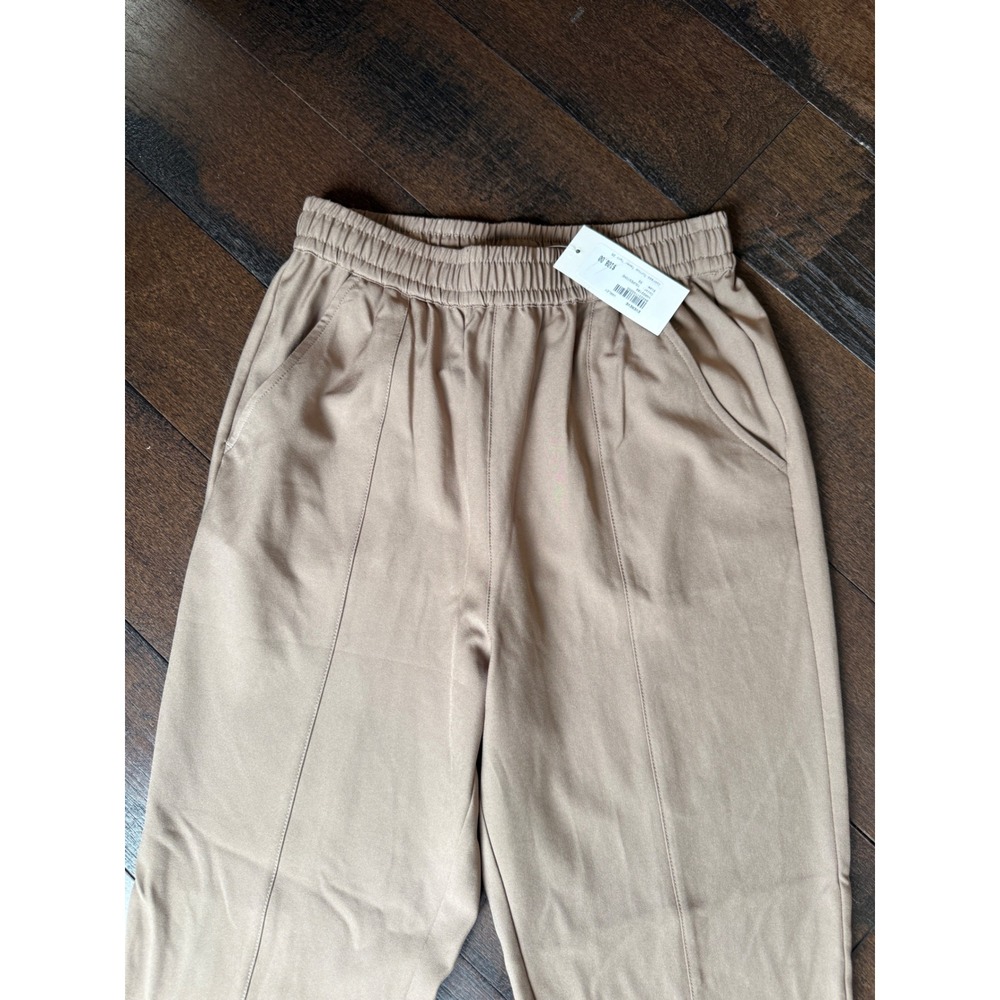 Varley Cypress Turnup Taper Pants XS Taupestone NWT Tapered Cuffed Trousers - Picture 2 of 9